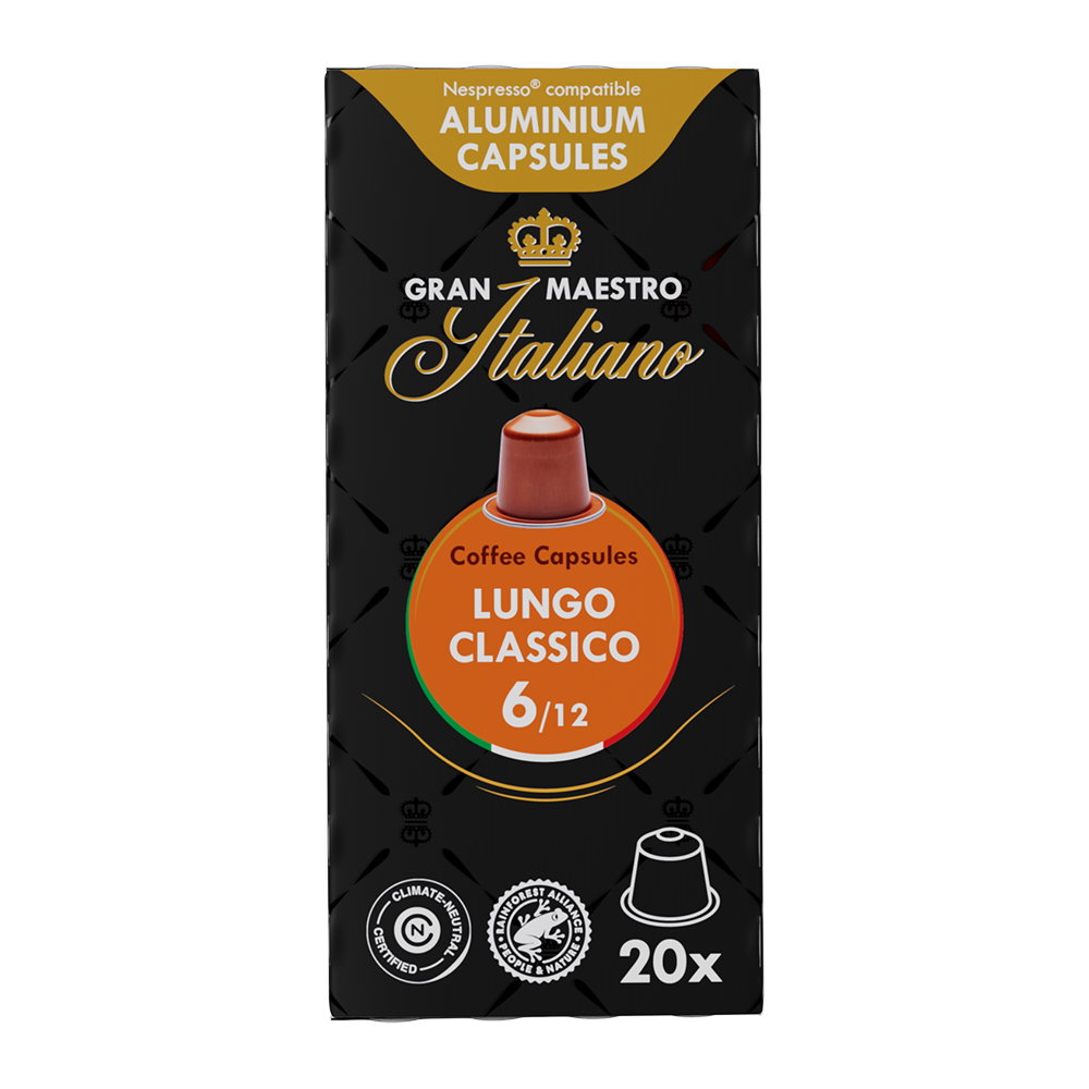 Gran Maestro Italiano Lungo Classico - 20 koffiecups Euro 5.99