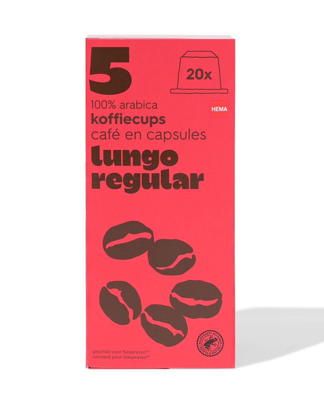 HEMA Koffiecups lungo regular - 20 stuks Euro 5.49