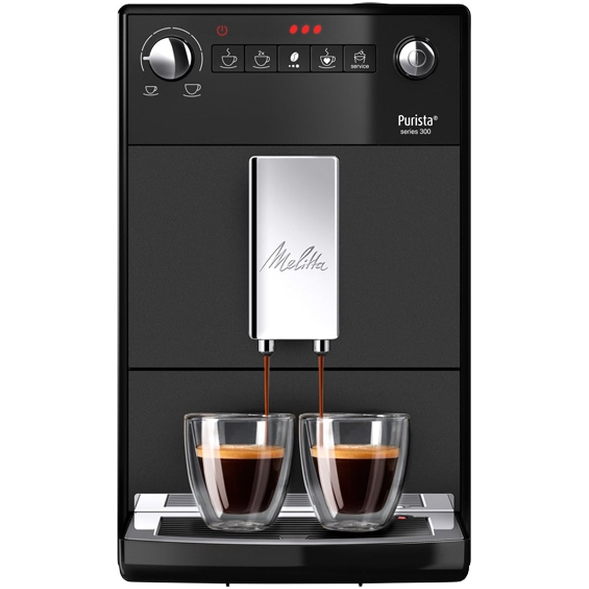 Melitta Purista F230-104 Espresso apparaat Zwart