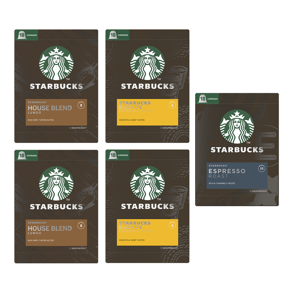 Proefpakket - Starbucks - 90 koffiecups Voordeelprijs € 37.00