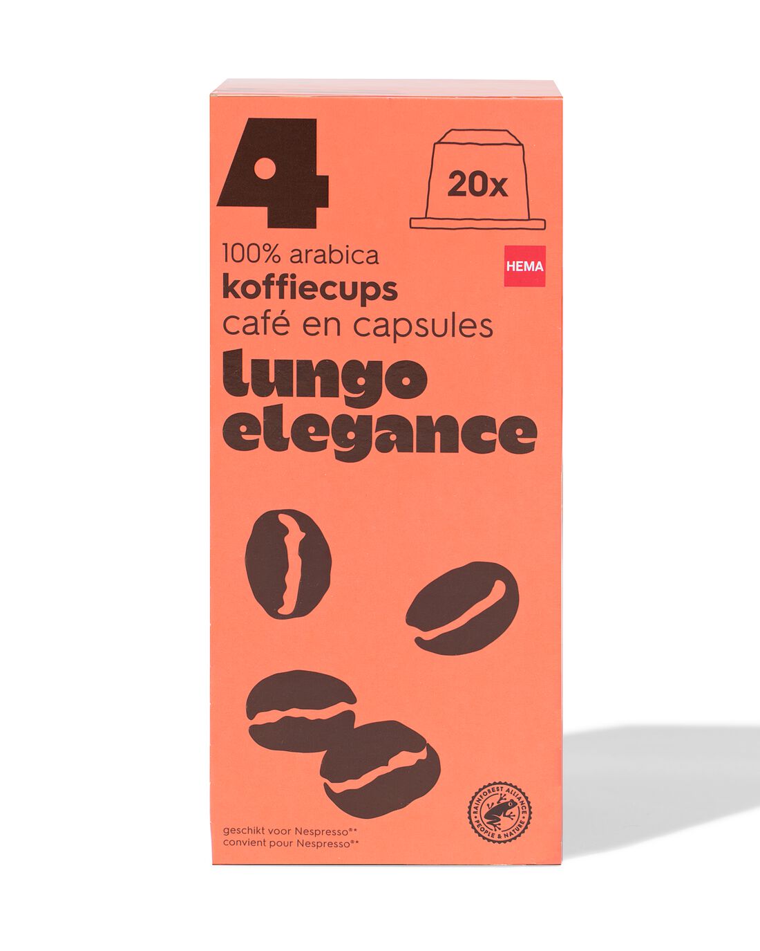 HEMA Koffiecups lungo elegance - 20 stuks Euro 5.49