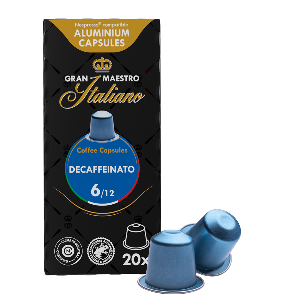 Gran Maestro Italiano Decaffeinato - 20 koffiecups Voordeelprijs € 4.79