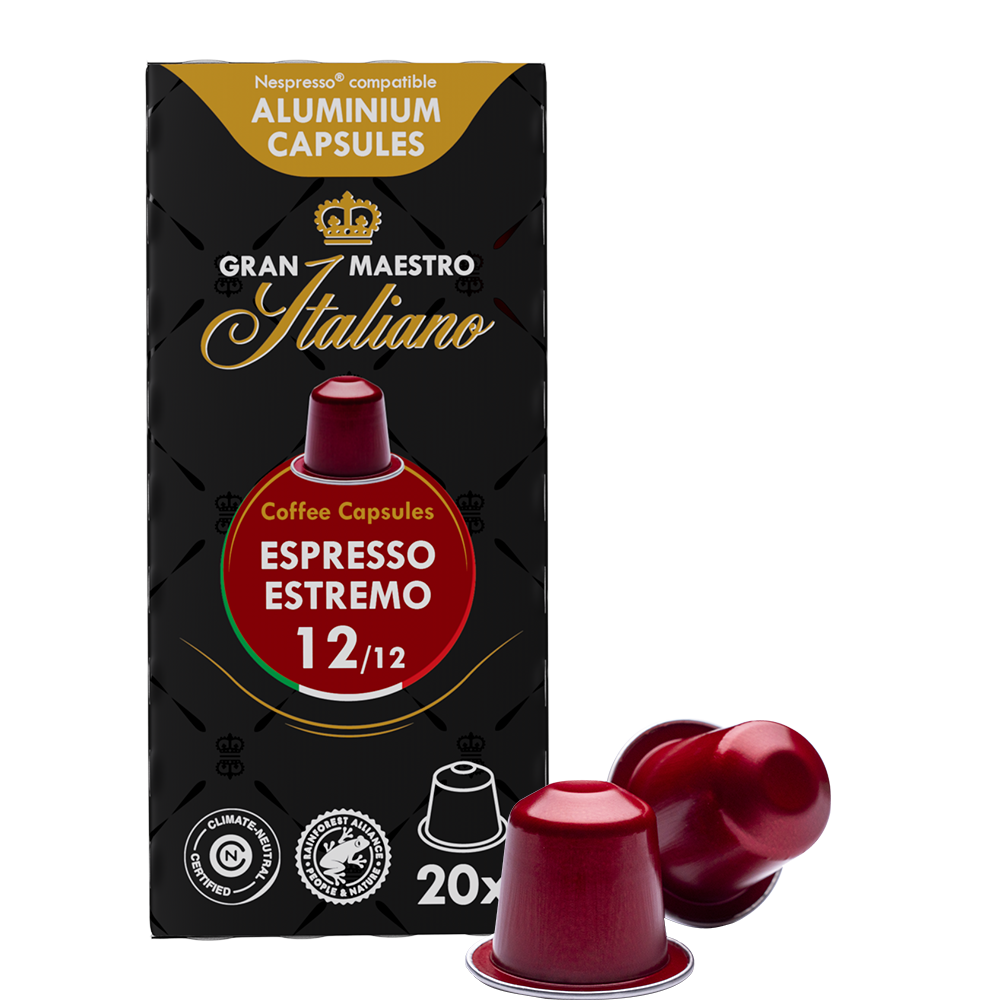 Gran Maestro Italiano Espresso Estremo - 20 koffiecups Voordeelprijs € 4.79
