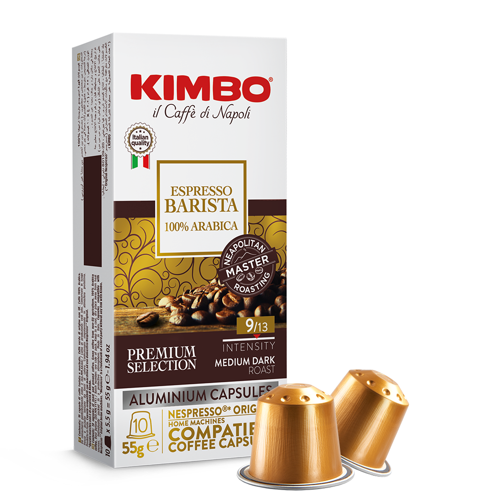 Kimbo Espresso Barista - 10 koffiecups Voordeelprijs € 2.79