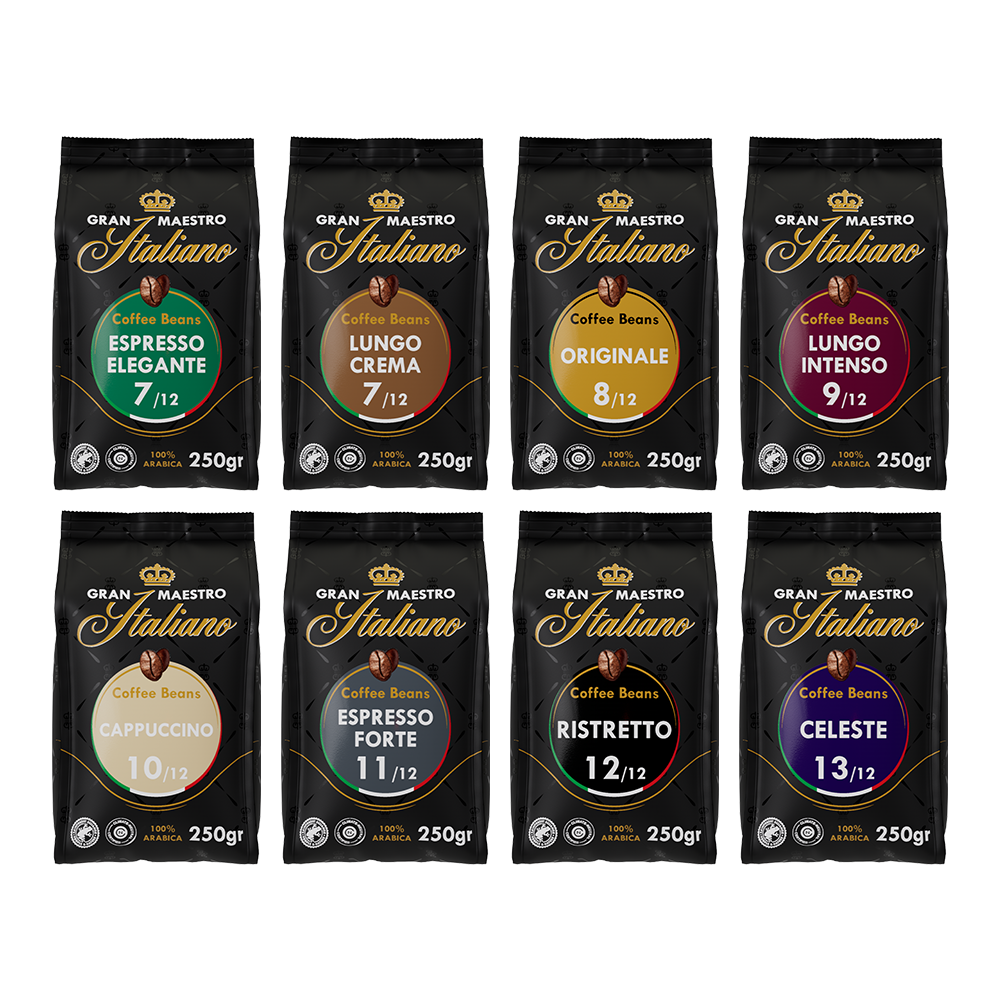 Proefpakket Italiaanse favorieten - 2 KG koffiebonen Euro 37.00