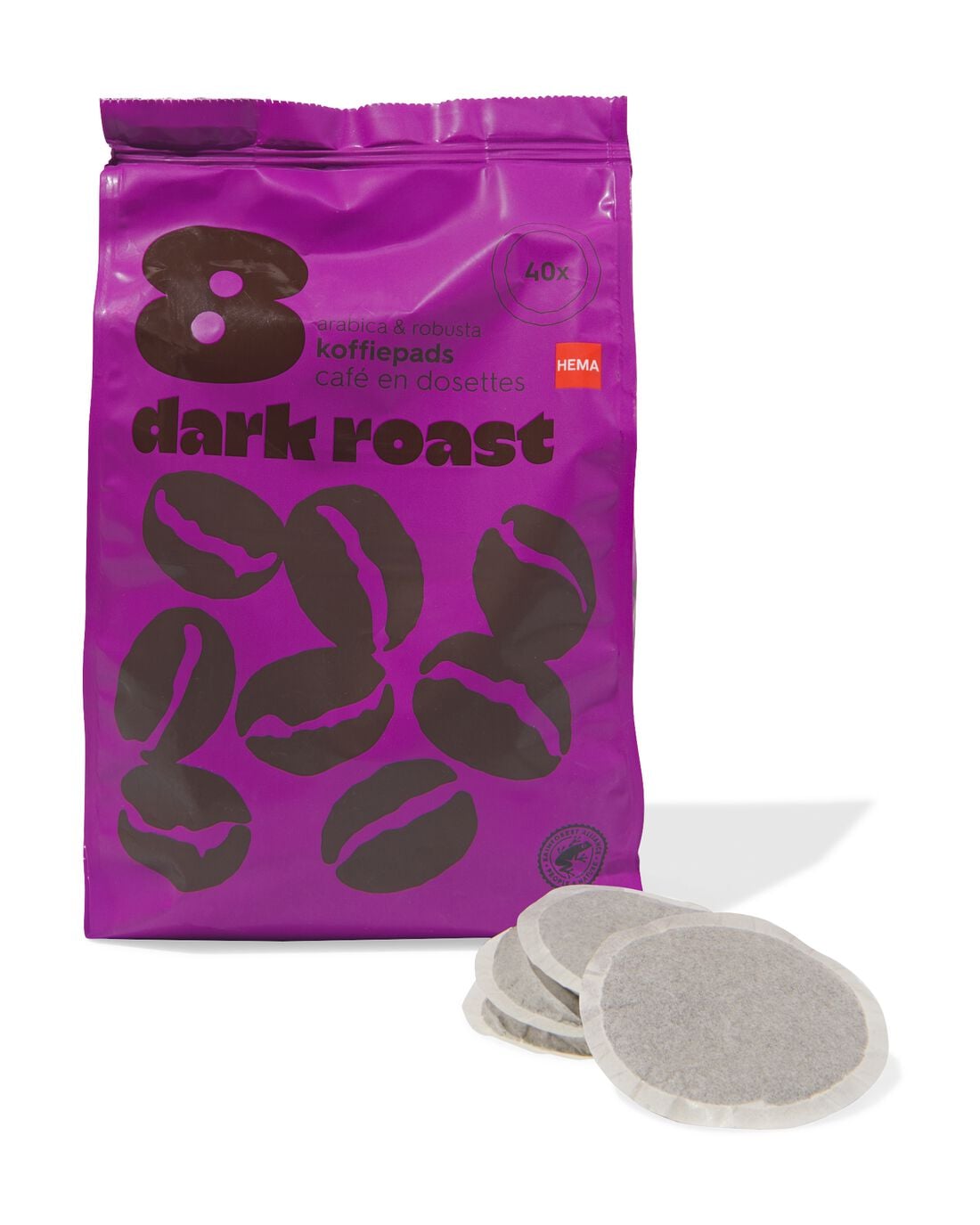 HEMA Koffiepads darkroast - 40 stuks Euro 6.49