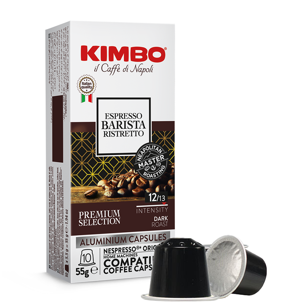 Kimbo Espresso Barista Ristretto - 10 koffiecups Voordeelprijs € 3.19