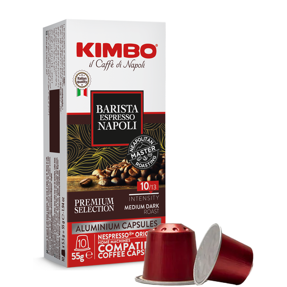 Kimbo Barista Espresso Napoli - 10 koffiecups Voordeelprijs € 3.19
