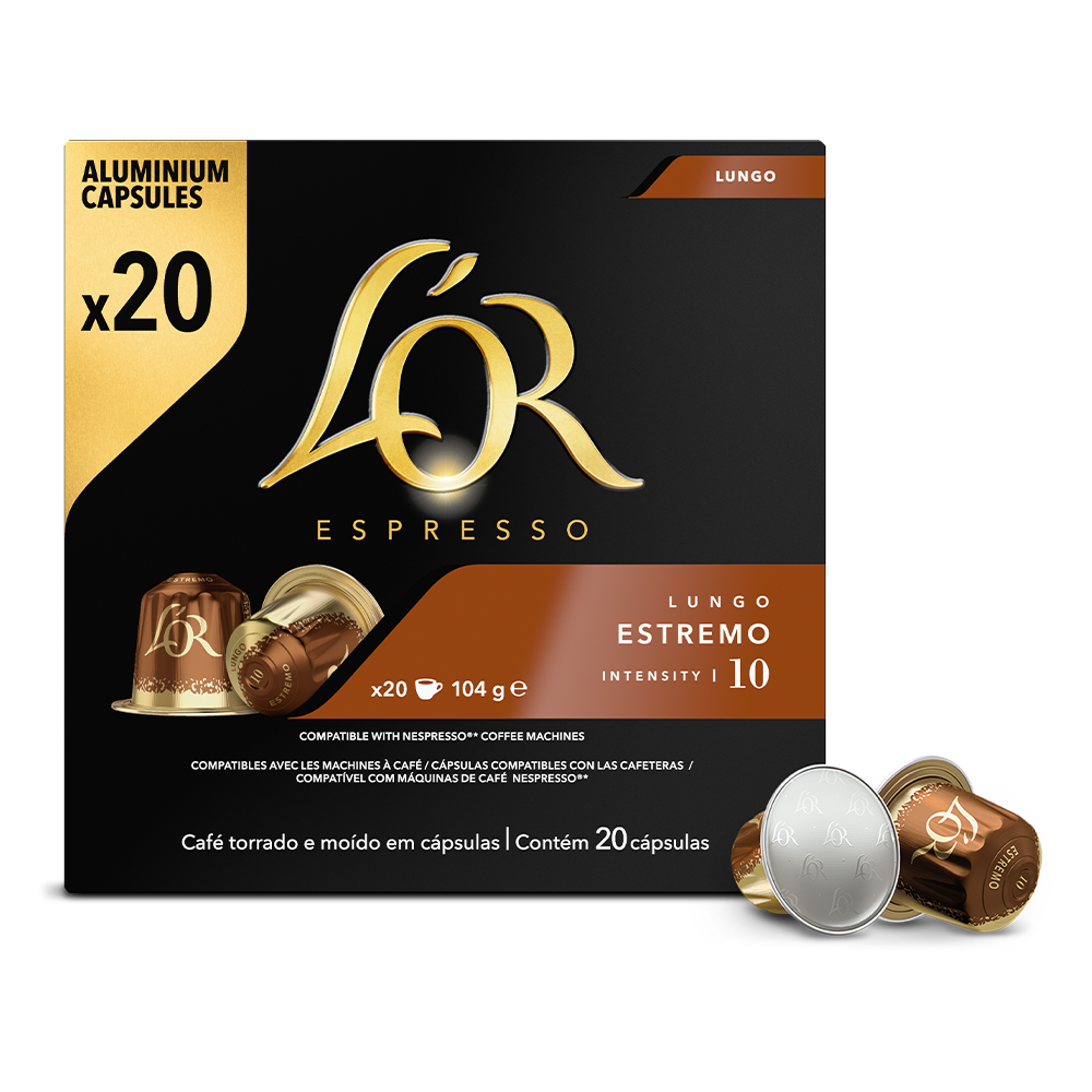 L'OR Espresso Lungo Estremo - 20 koffiecups Voordeelprijs € 7.69