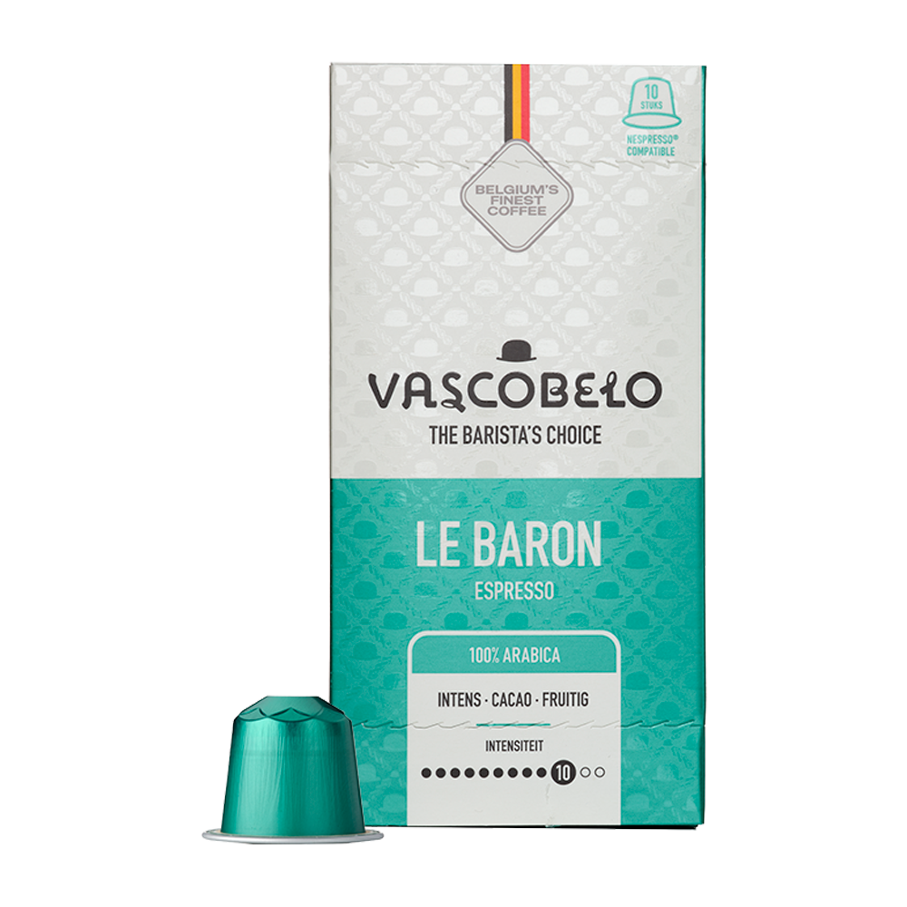 Vascobelo Le Baron - 10 koffiecups Voordeelprijs € 4.49