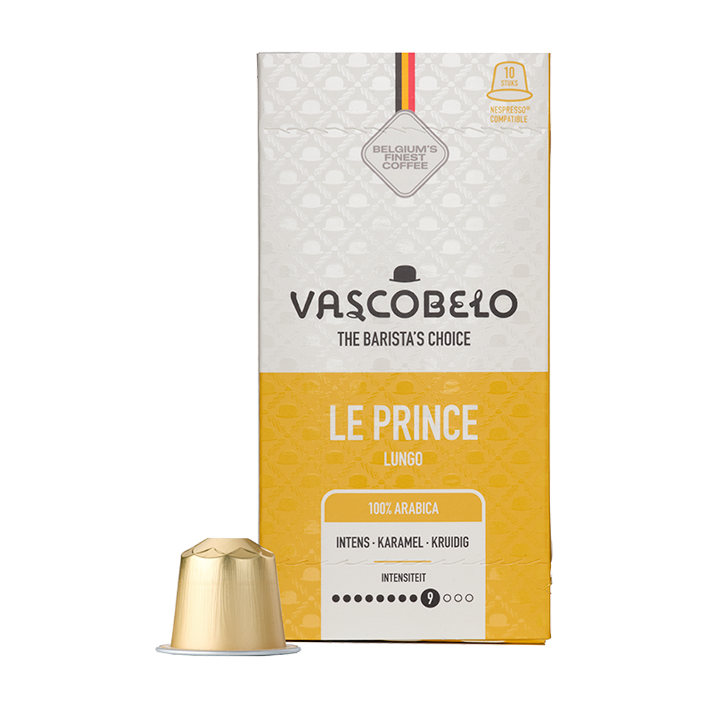 Vascobelo Le Prince - 10 koffiecups Voordeelprijs € 4.49