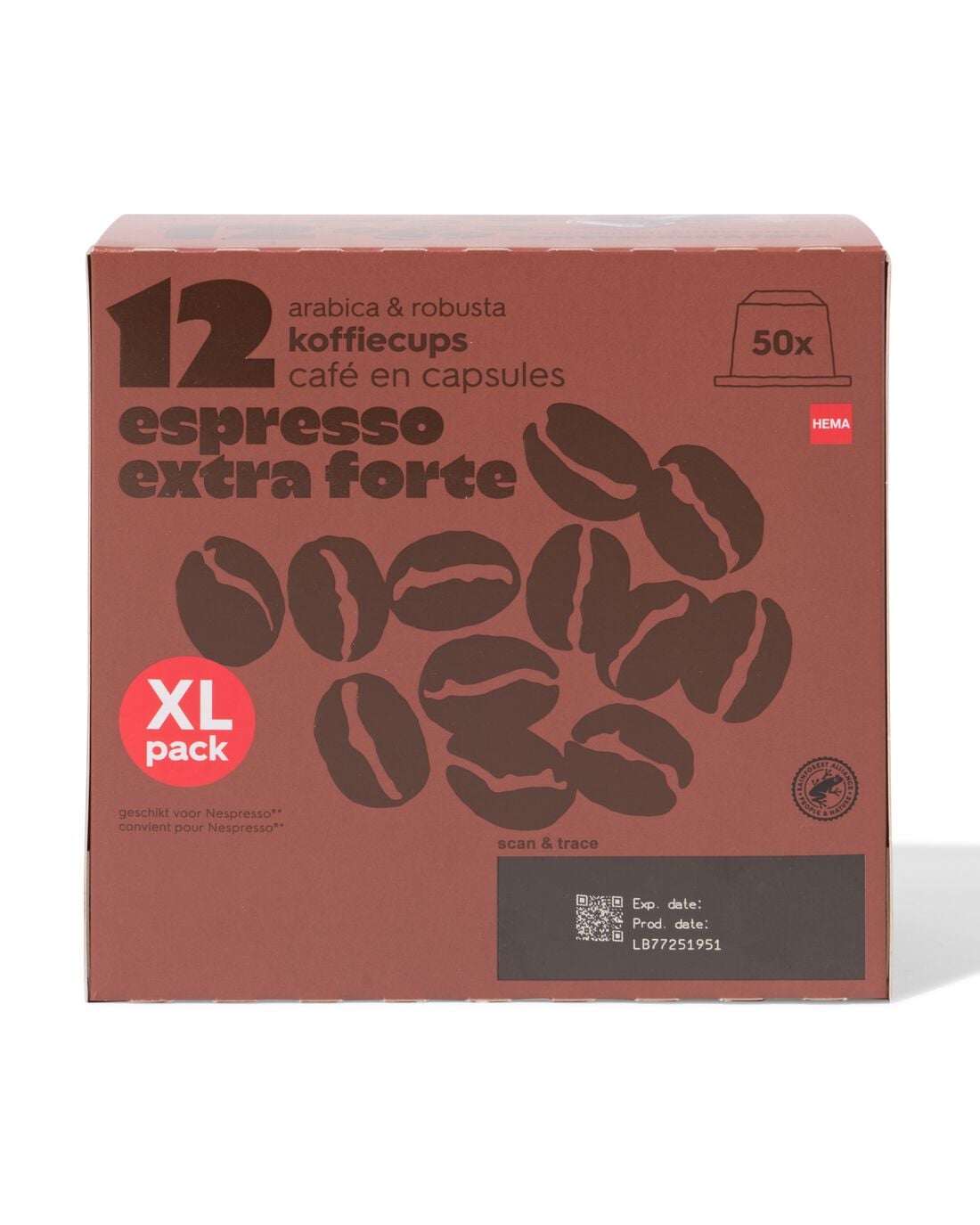 HEMA Koffiecups espresso extra forte - 50 stuks Euro 11.99