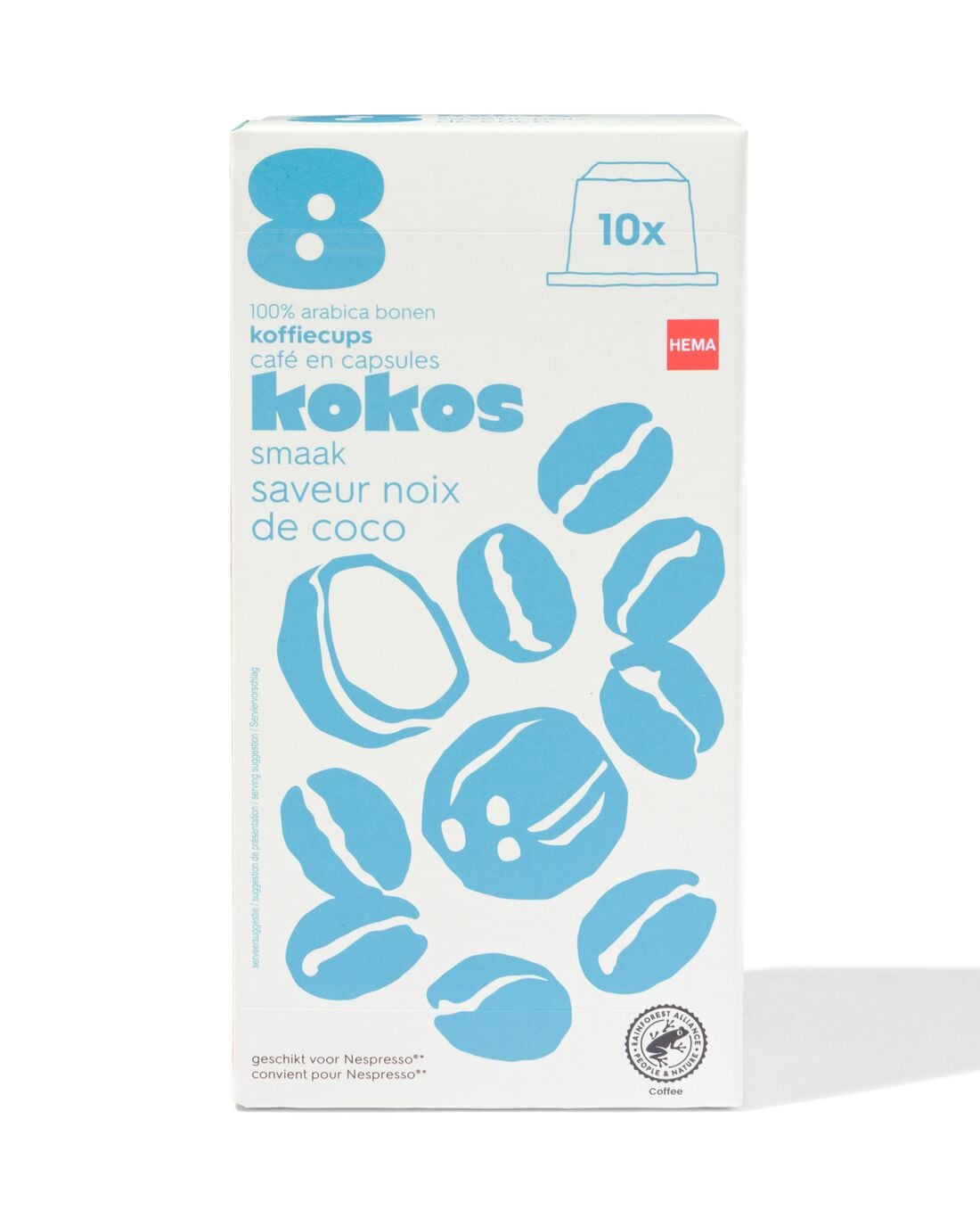 HEMA Koffiecapsules kokos - 10 stuks Euro 3.99