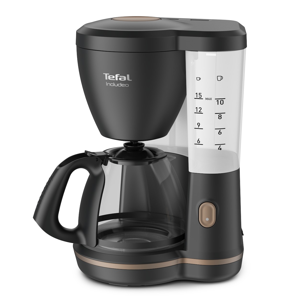 Tefal Includeo CM5338 Koffiefilter apparaat Zwart