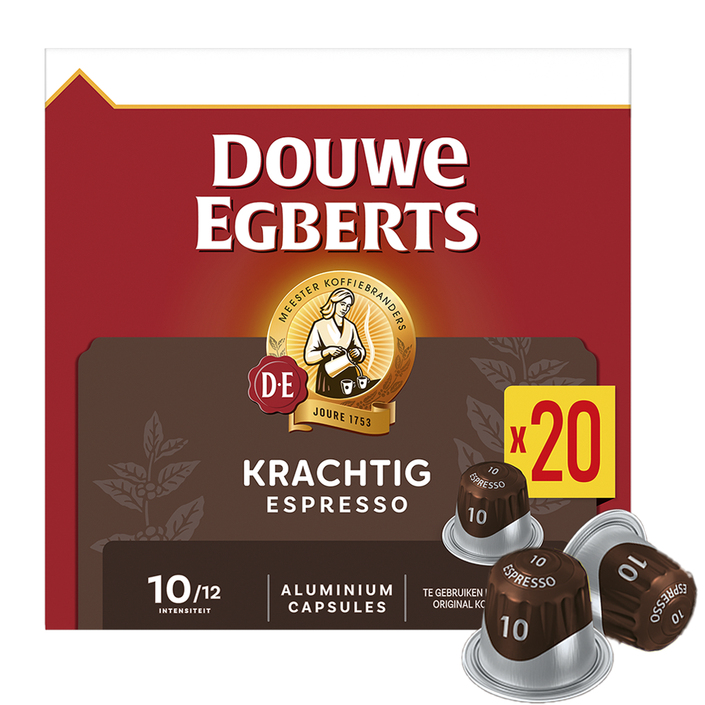 Douwe Egberts Espresso Krachtig - 20 koffiecups Voordeelprijs € 5.99