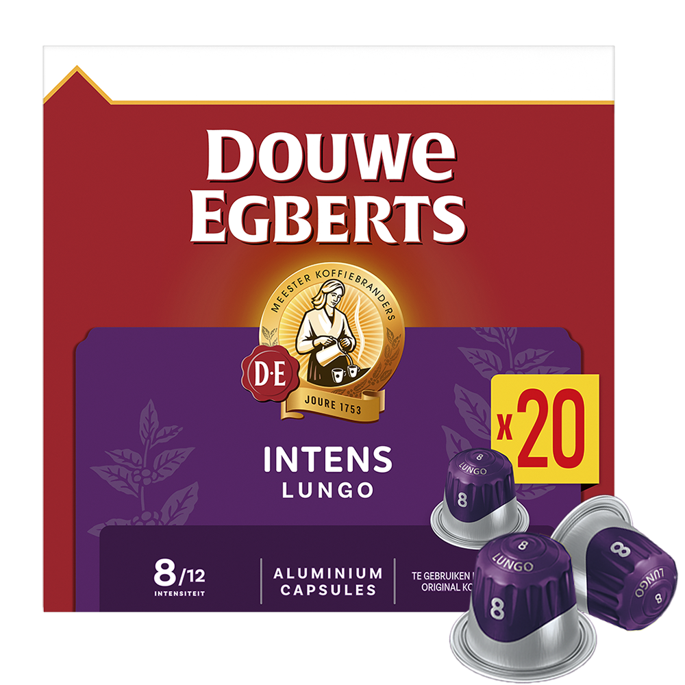 Douwe Egberts Lungo Intens - 20 koffiecups Voordeelprijs € 5.99