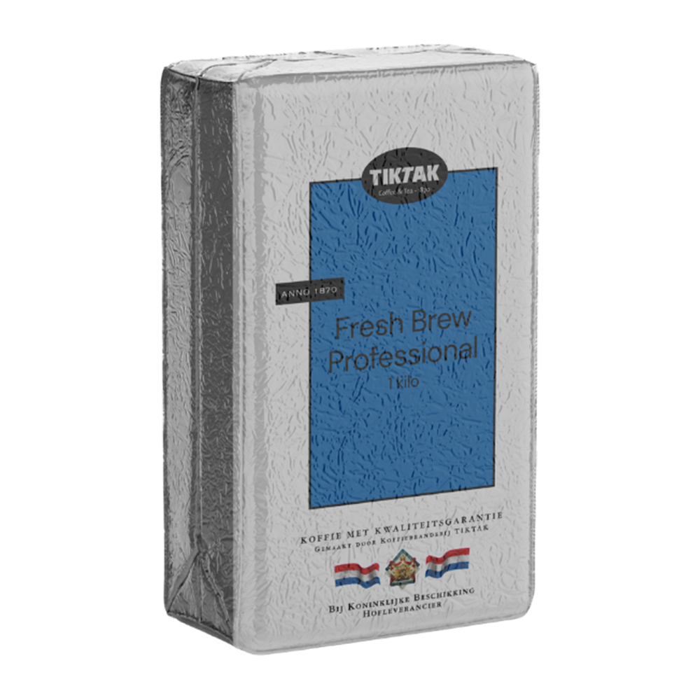 Tiktak Fresh Brew Professional - Gemalen koffie 1 KG Euro 18.89