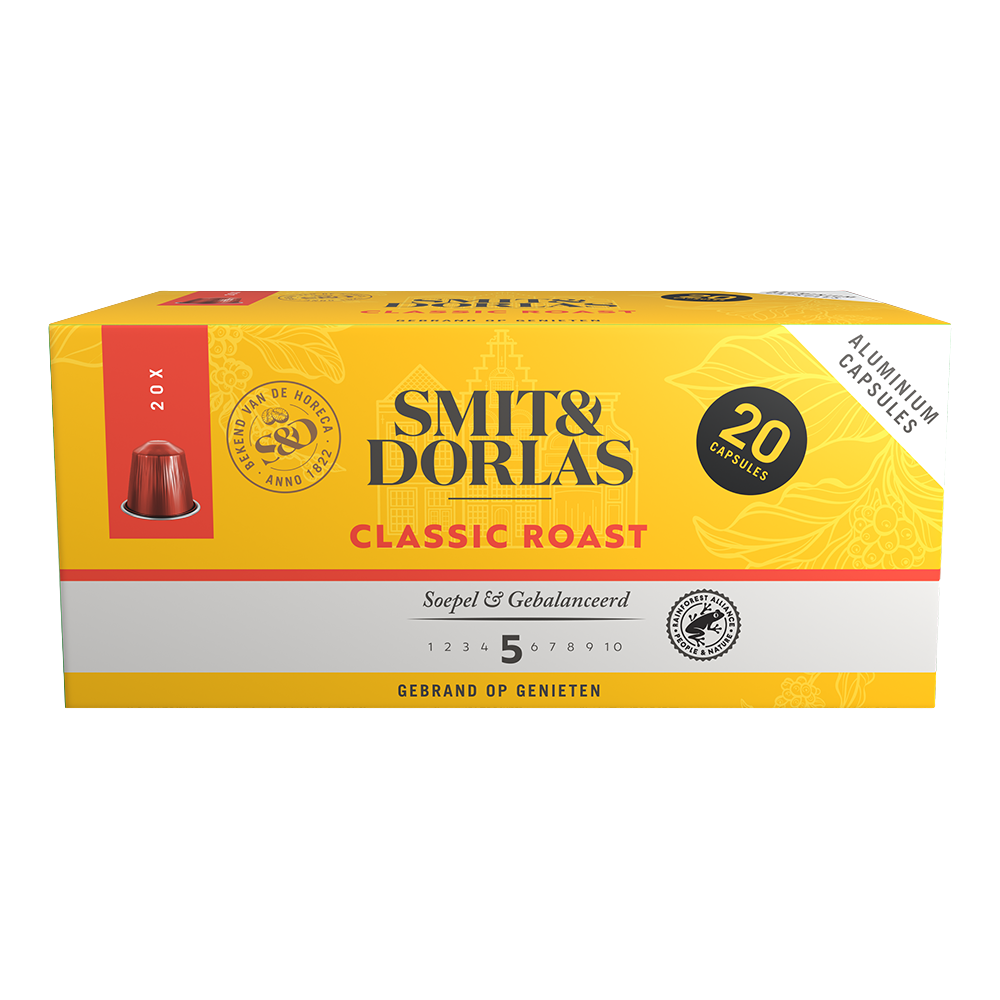 Smit & Dorlas Classic Roast - 20 koffiecups Voordeelprijs € 6.99