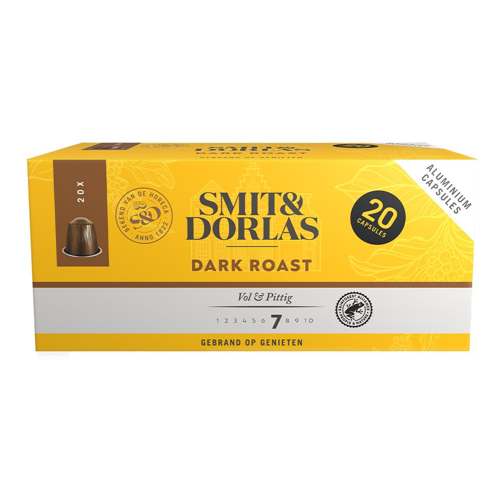 Smit & Dorlas Dark Roast - 20 koffiecups Voordeelprijs € 6.99