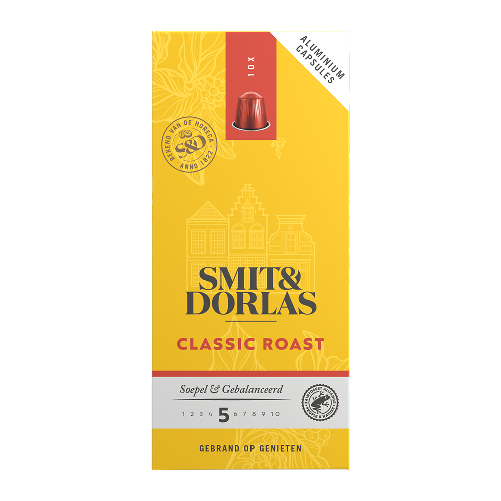 Smit & Dorlas Classic Roast - 10 koffiecups Voordeelprijs € 4.49
