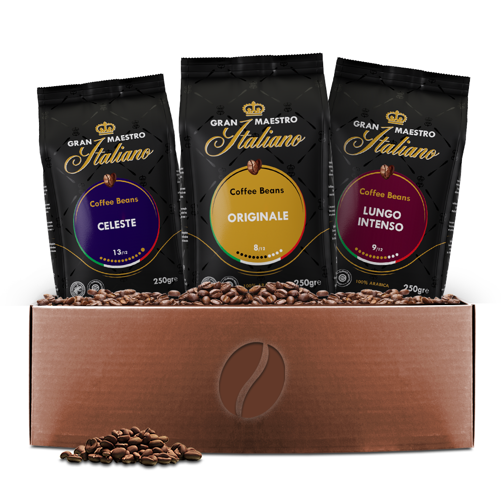 Gran Maestro Italiano Kennismakingspakket - 750gr koffiebonen Euro 14.99
