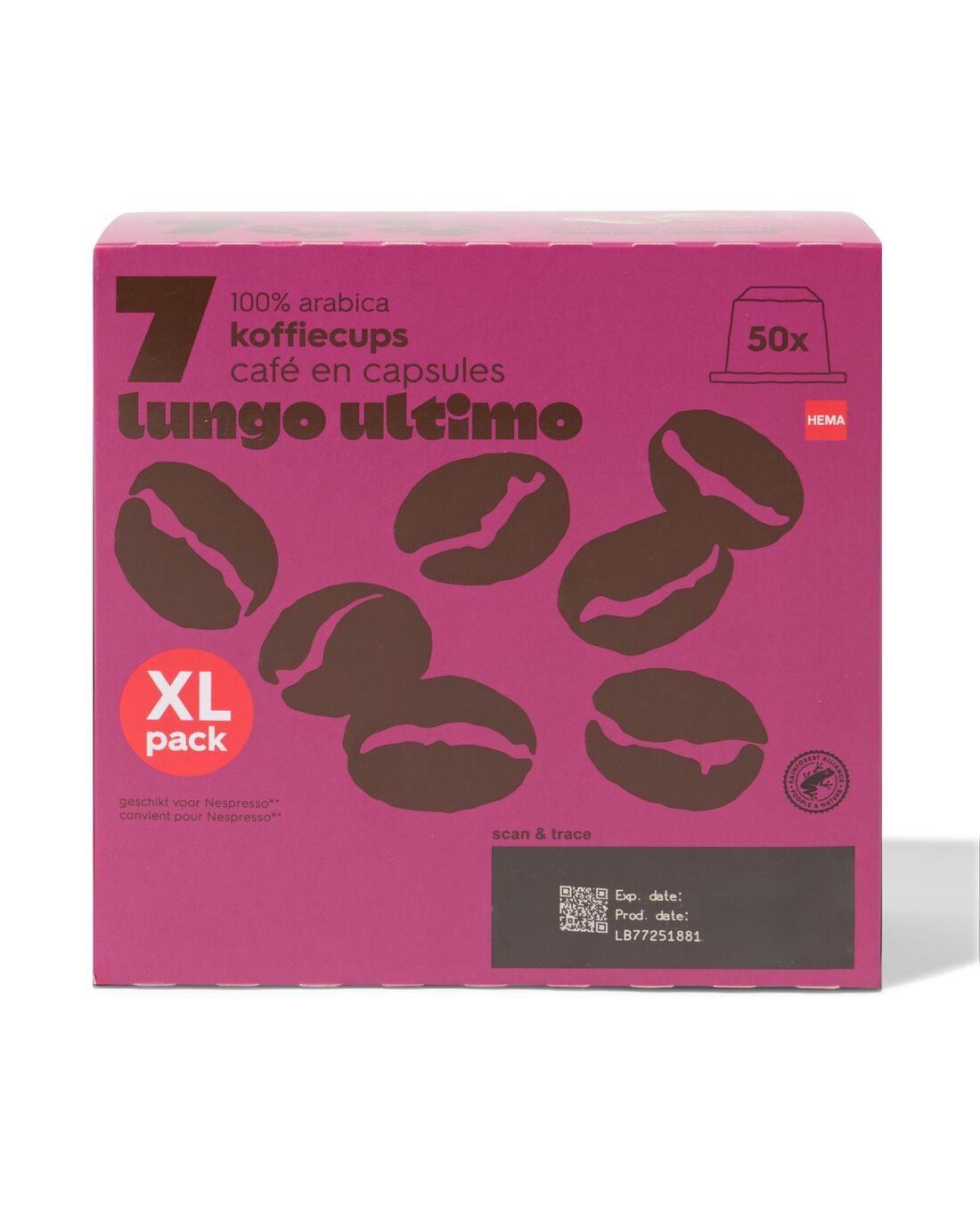 HEMA Koffiecups lungo ultimo - 50 stuks Euro 11.99