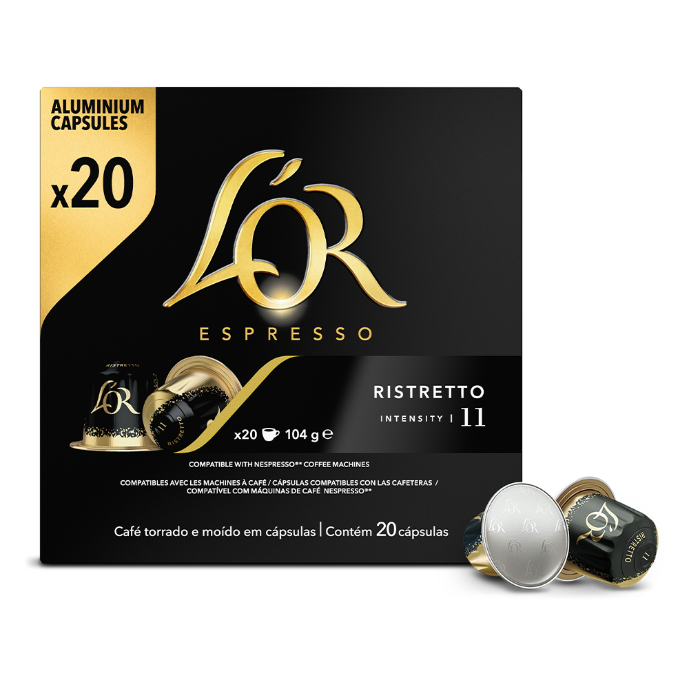 L'OR Espresso Espresso Ristretto - 20 koffiecups Voordeelprijs € 6.69