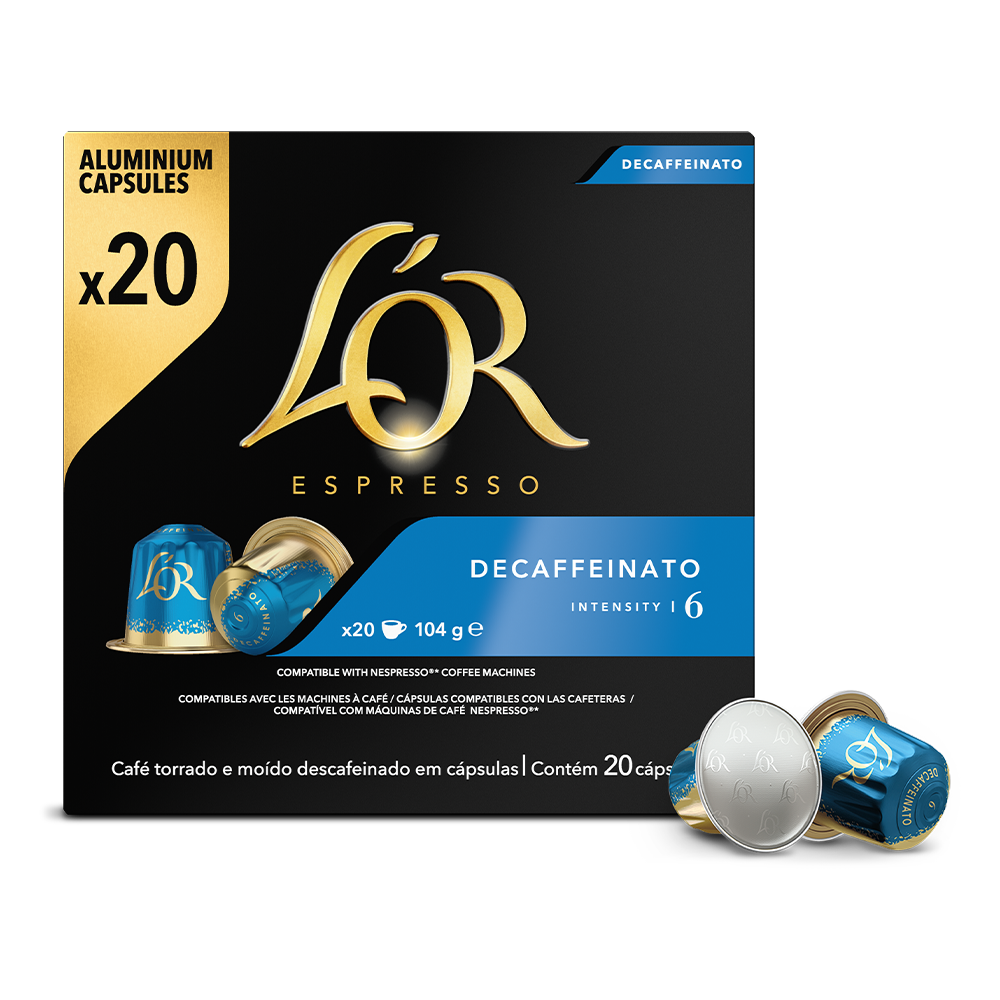 L'OR Espresso Decaffeinato - 20 koffiecups Voordeelprijs € 6.69