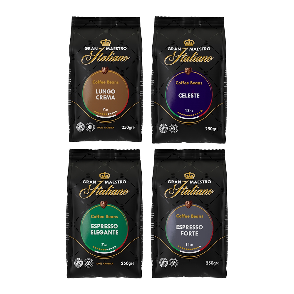Gran Maestro Italiano Ontdekkingspakket - 1kg premium koffiebonen Euro 36.99