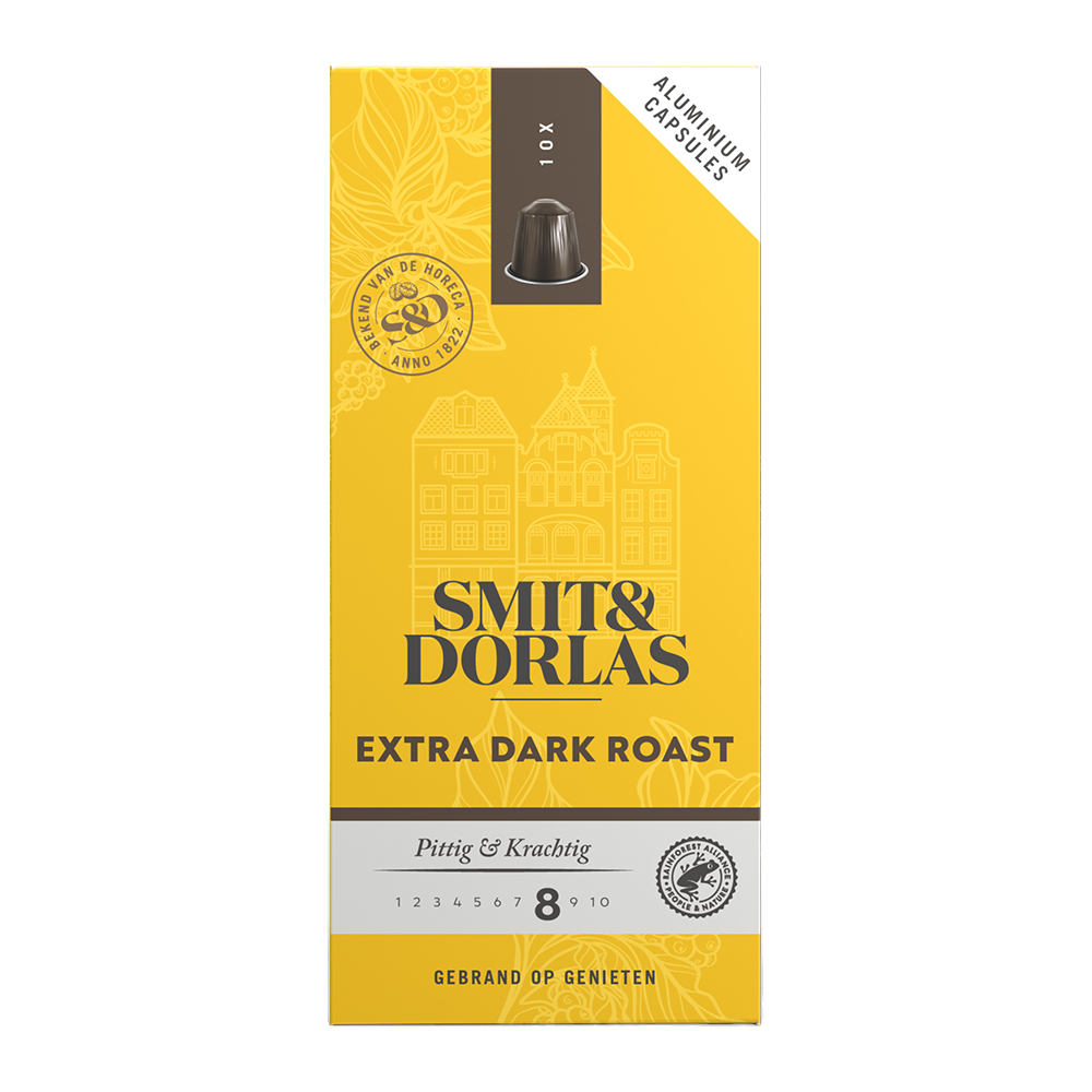 Smit & Dorlas Extra Dark Roast - 10 koffiecups Voordeelprijs € 4.49
